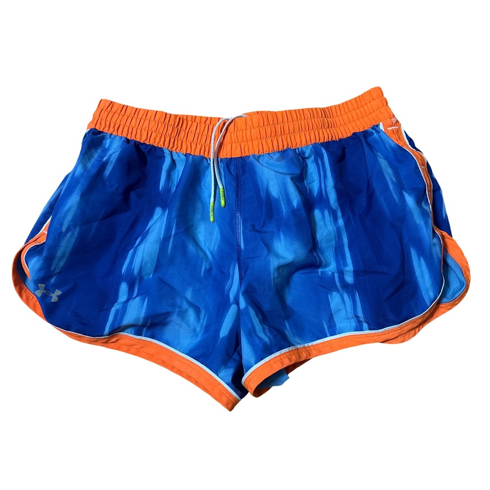 Under Armour Blue Orange Dynamic Shorts Size S M